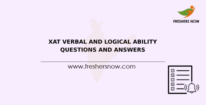 XAT Verbal and Logical Ability Questions and Answers