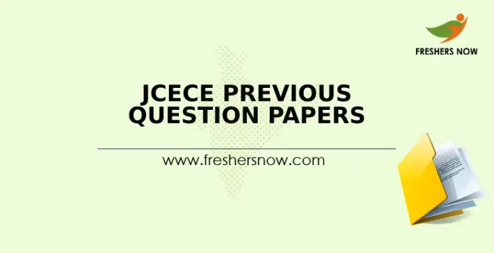 JCECE Previous Question Papers