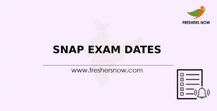 SNAP Exam Dates