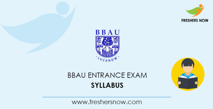 BBAU Entrance Exam Syllabus