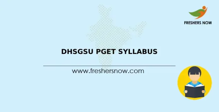 DHSGSU PGET Syllabus