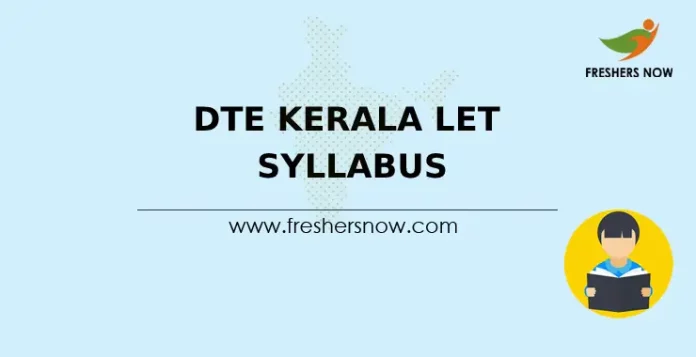 DTE Kerala LET Syllabus