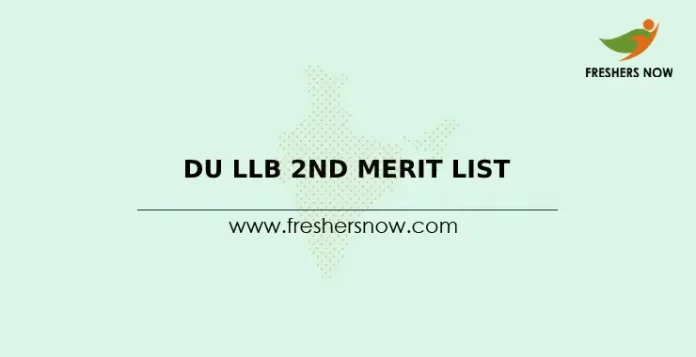 DU LLB 2nd Merit List