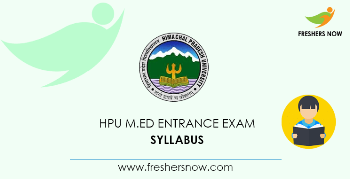 HPU M.Ed Syllabus