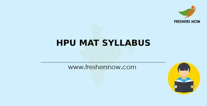 HPU MAT Syllabus