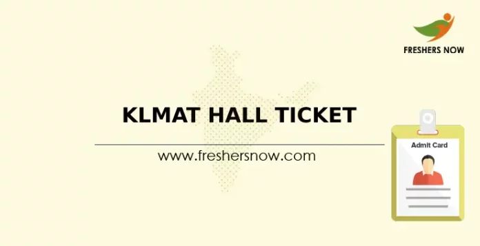 KLMAT Hall Ticket