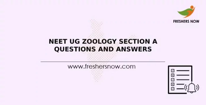 NEET UG Zoology Section A Questions and Answers