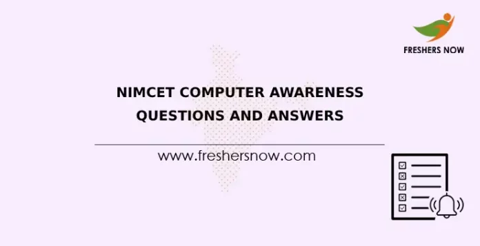 NIMCET Computer Awareness Questions and Answers