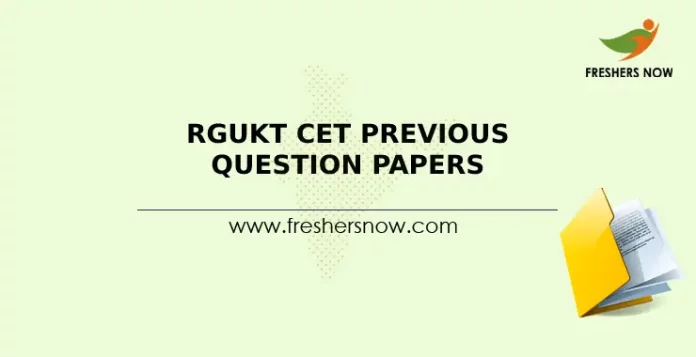 RGUKT CET Previous Question Papers