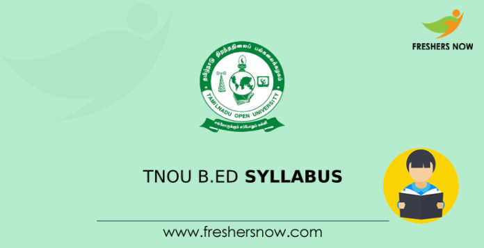 TNOU B.Ed Syllabus