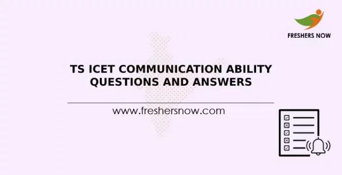 TS ICET Communication Ability Questions and Answers