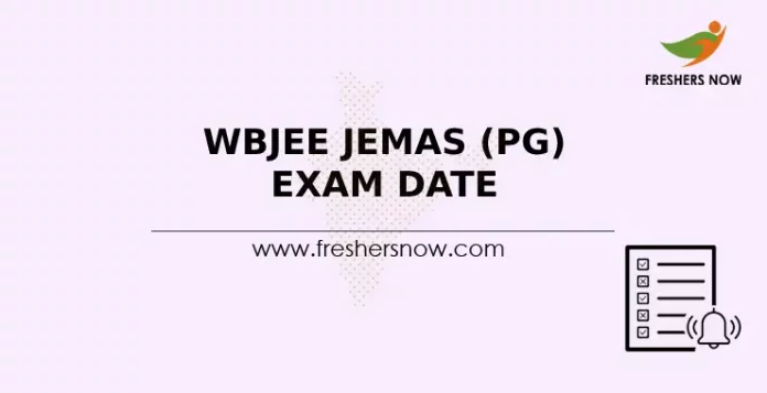 WBJEE JEMAS (PG) Exam Date