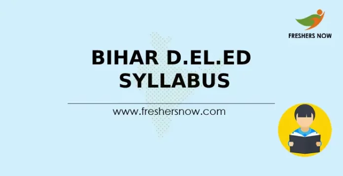 Bihar D.El.Ed Syllabus