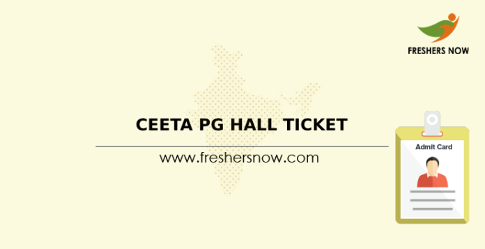 CEETA PG Hall Ticket