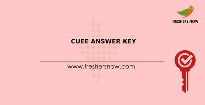 CUEE Answer Key