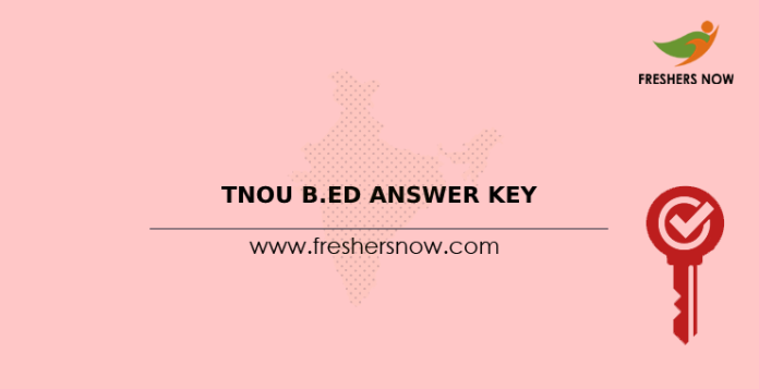 TNOU B.Ed Answer Key