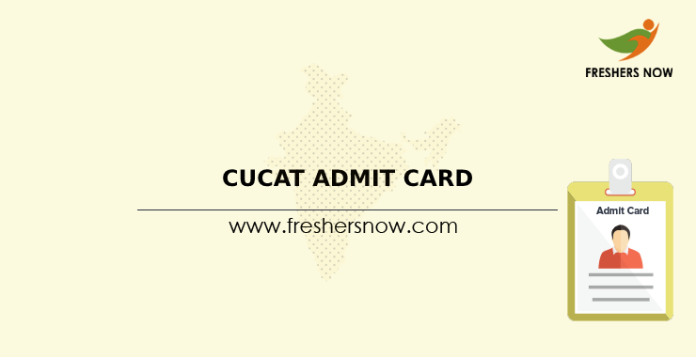 CUCAT Admit Card