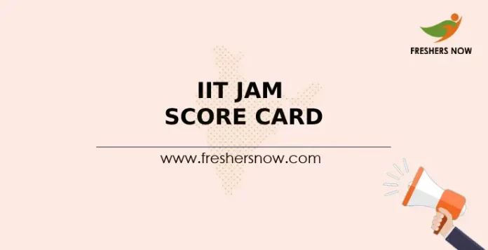 IIT JAM Score Card