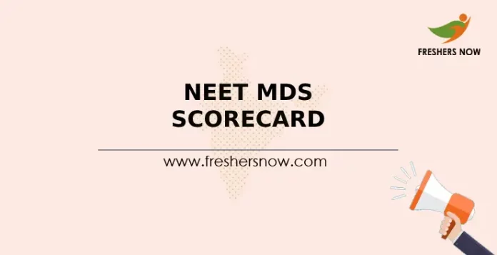 NEET MDS Scorecard