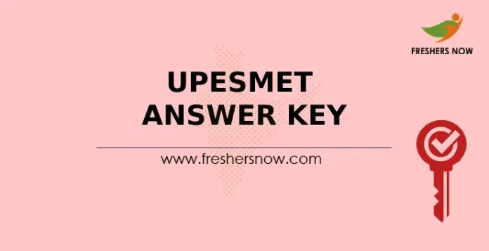 UPESMET Answer Key