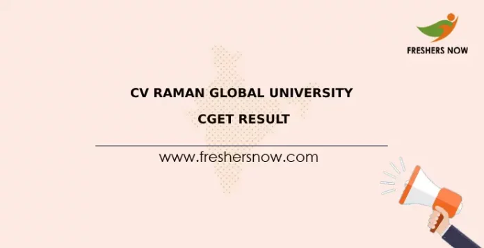 CV Raman Global University CGET Result