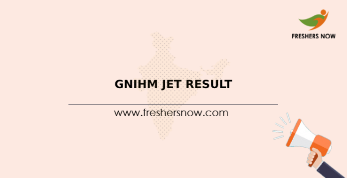 GNIHM JET Result