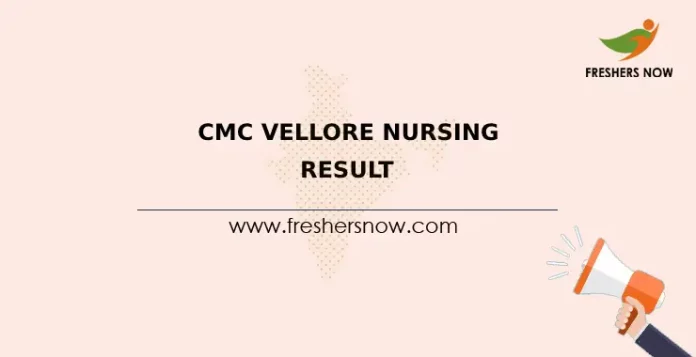 CMC Vellore Nursing Result