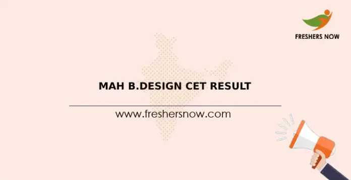 MAH B.Design CET Result