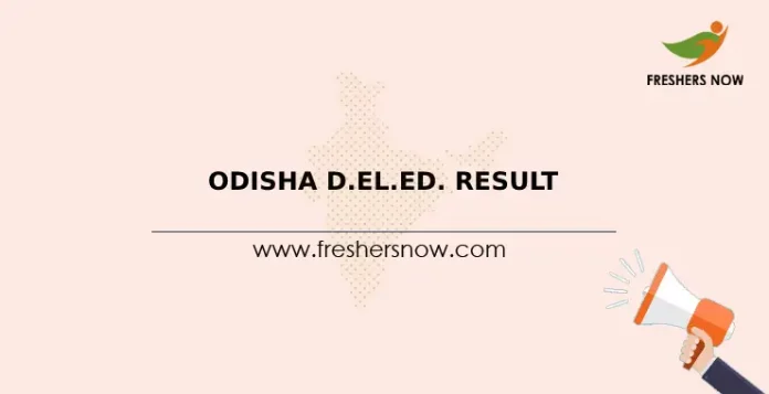 Odisha D.El.Ed. Result