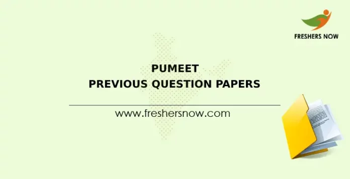 PUMEET Previous Question Papers