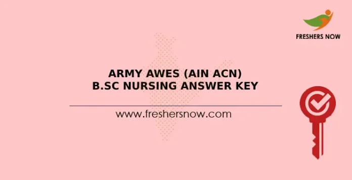 Army AWES (AIN ACN) B.Sc Nursing Answer Key