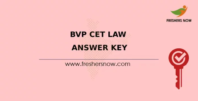 BVP CET Law Answer Key