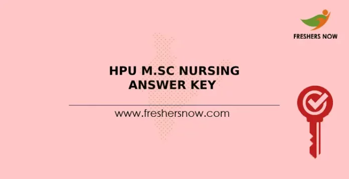 HPU M.Sc Nursing Answer Key