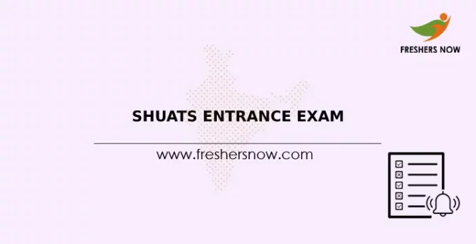 SHUATS Entrance Exam