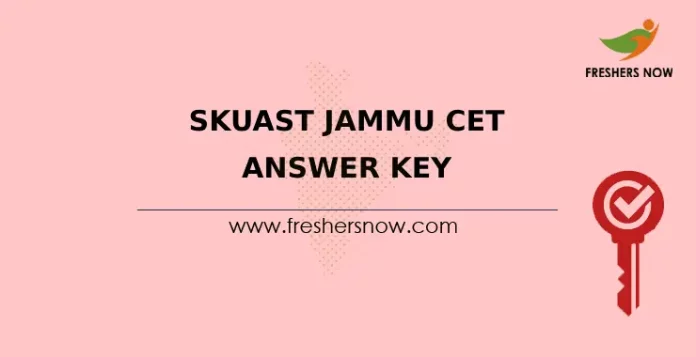 SKUAST Jammu CET Answer Key