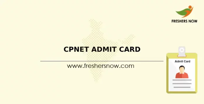 CPNET Admit Card