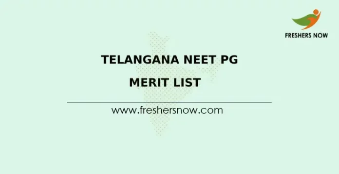 Telangana NEET PG Merit List