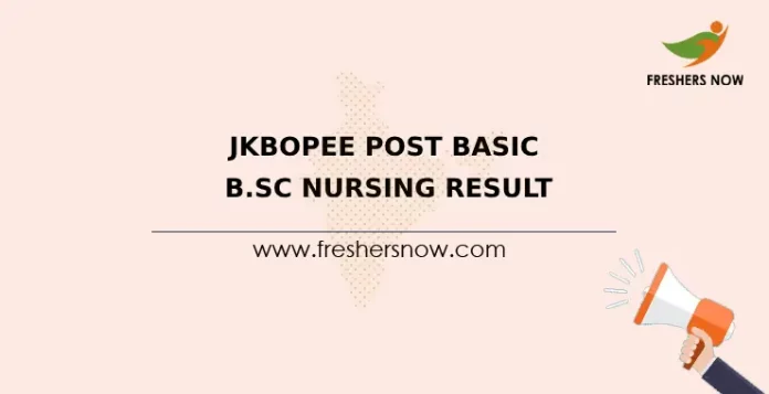 JKBOPEE Post Basic B.Sc Nursing Result