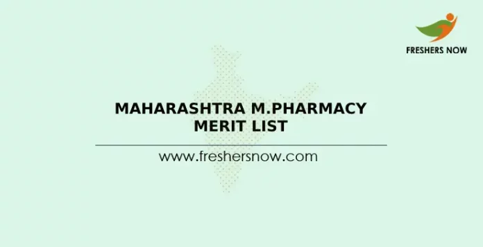 Maharashtra M.Pharmacy Merit List