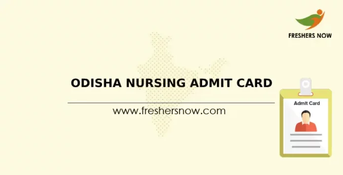 Odisha Nursing Admit Card