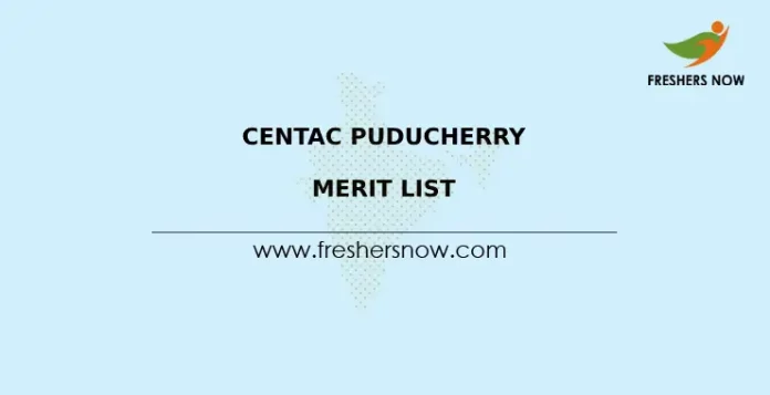 CENTAC Puducherry Merit List