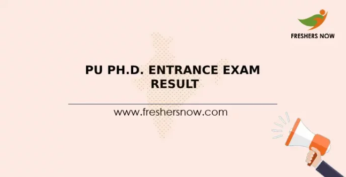 PU Ph.D. Entrance Exam Result