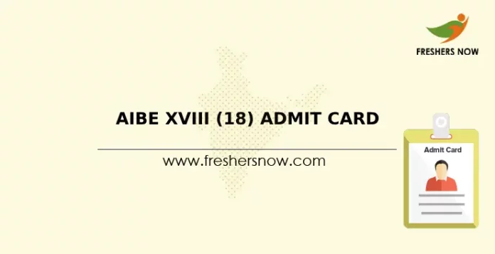 AIBE XVIII (18) Admit Card