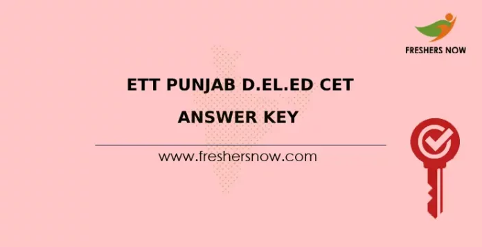 ETT Punjab D.El.Ed CET Answer Key