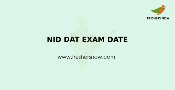 NID DAT Exam Date