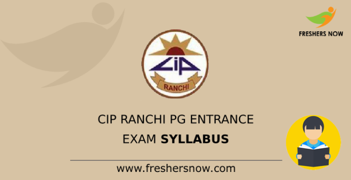 CIP-Ranchi-PG-Entrance-Exam-Syllabus