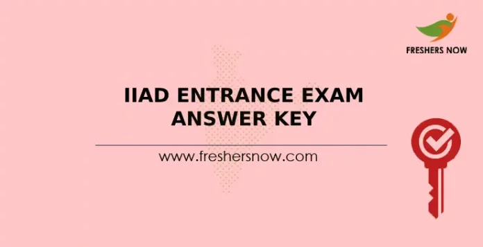 IIAD Entrance Exam Answer Key