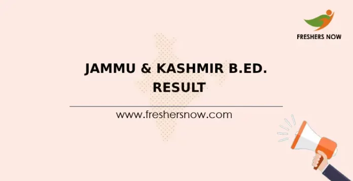 Jammu & Kashmir B.Ed. Result